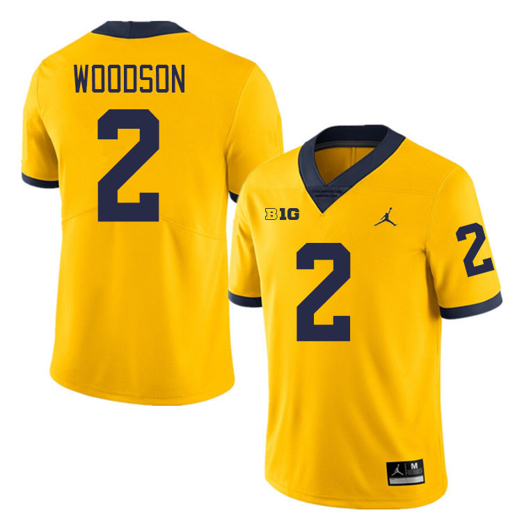 Charles Woodson Michigan Jersey,Michigan Wolverines #2 Charles Woodson Jersey Youth-Maize